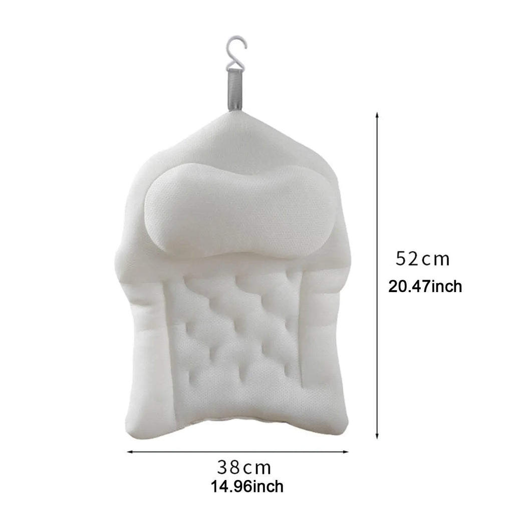 Cuscino da Bagno Rilassante Portatile con Gancio per Facile Appendimento, Poggiatesta per SPA, Bagno e Vasca da Bagno Domestica