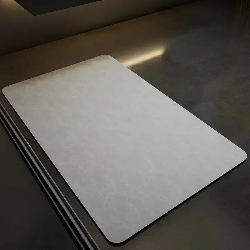 Diatomite Mat Super Absorbent Bathroom Mat Non-slip Bath Rug Shower Room Entrance Doormat Toilet Foot Mat Bathroom Carpet Decor