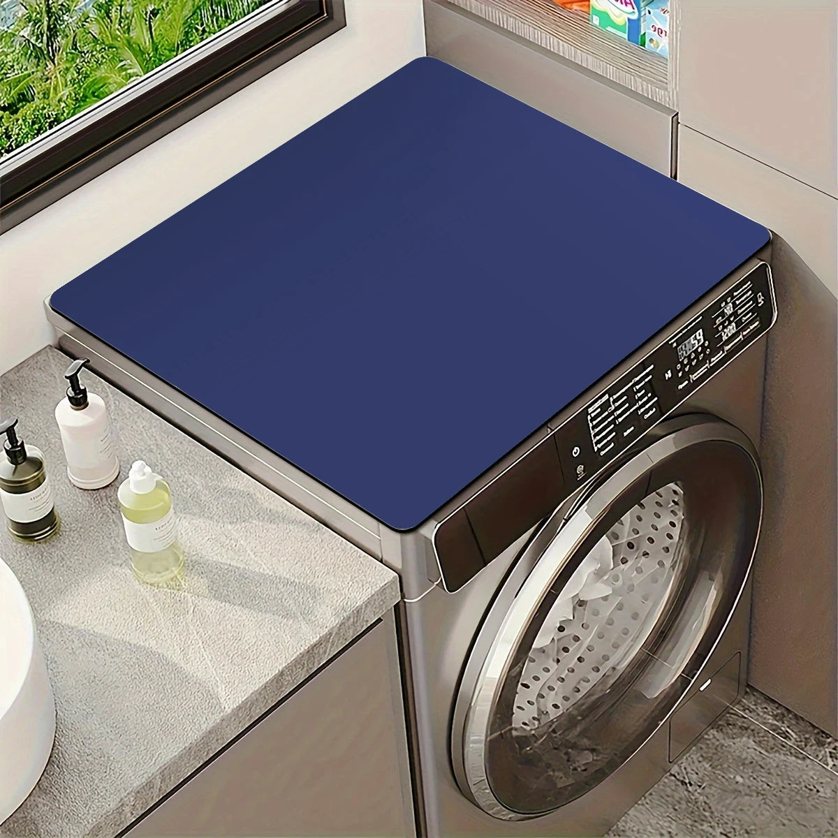Solid color diatom mud washing machine countertop non-slip pad absorbent table mat tableware drain pad insulation pad