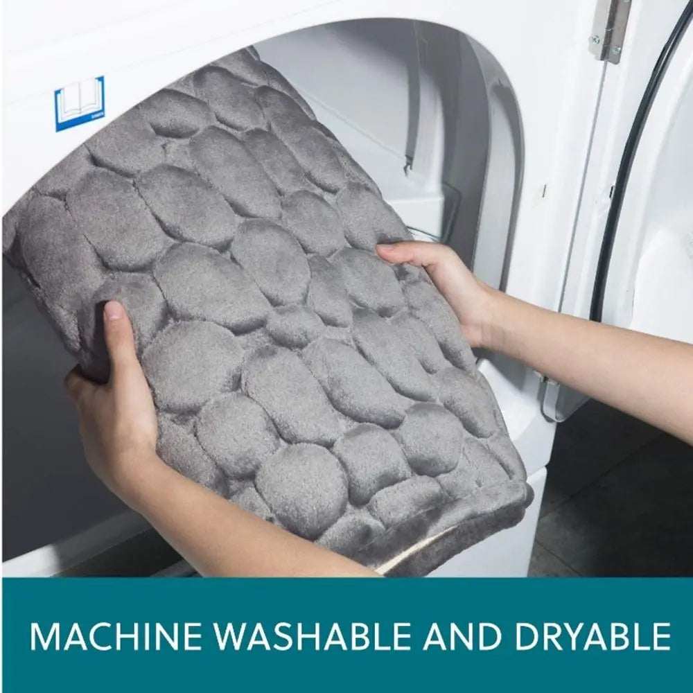 Durable Water Absorption Bath Mat Washable Non-slip Doormat Household Bathtub Bathroom