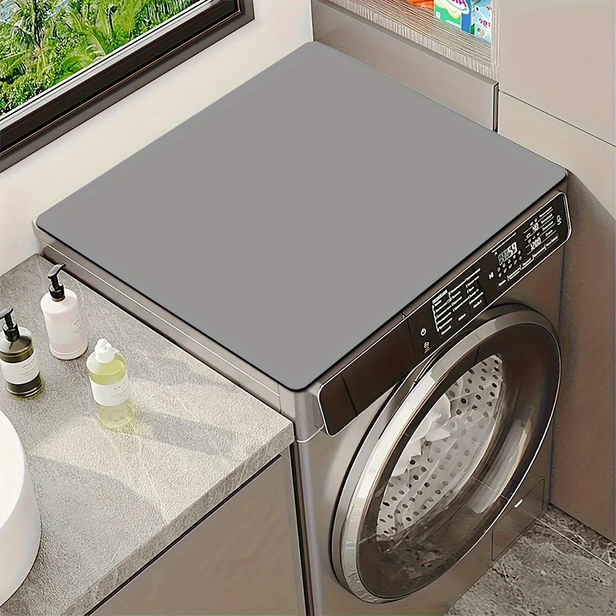 Solid color diatom mud washing machine countertop non-slip pad absorbent table mat tableware drain pad insulation pad