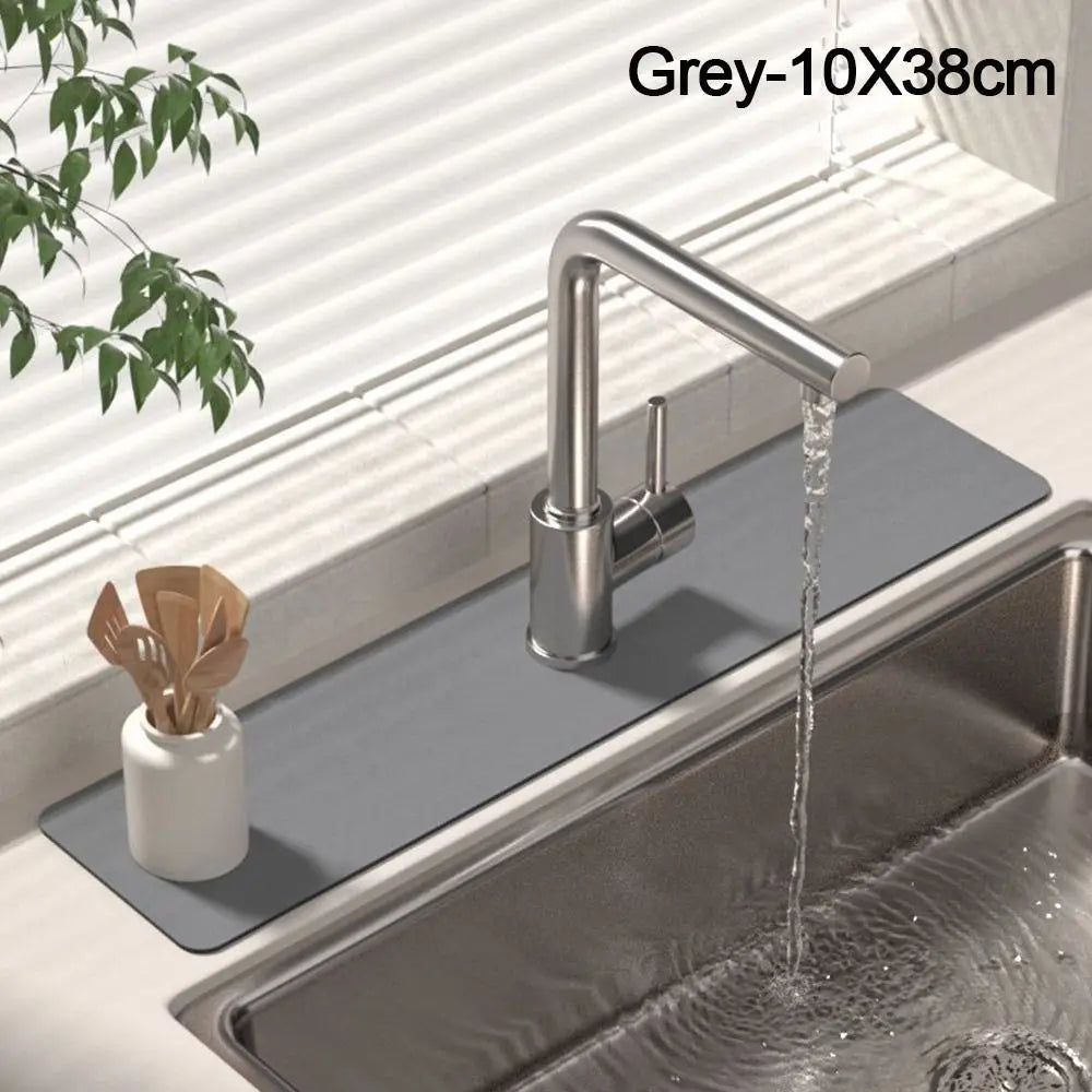 Diatomite Faucet Draining Mat Convenient Splash Non-Slip Absorbent Pad Multifunction Sink Splash Mats